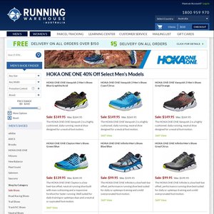 Hoka one hotsell one running warehouse