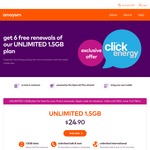 FREE amaysim 6x 28 Day Plan (Unlimited 1.5GB)