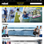20% off Nike Footwear, 20% off Speedo Swimwear, 10% off Cricket @ Rebel Sport