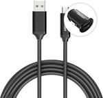 Tronsmart C24 Smart Car Charger + 2x 1m USB A/F 2.0 to Type-C/M 2.0 Charging & Sync Cable US $7.02 (AU $9.73) @ GeekBuying
