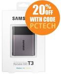Samsung T3 500GB USB 3.1 Type-C Portable SSD $199.20 Shipped @ PC Byte eBay