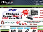 16GB Lexar Micro SDHC Card Class 4, Retail Pack $28 FREE Shipping @ IT Device