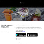 [VIC] $25 Credit at Any of The 60 Venues Run by The Australian Venue Co Using Their App