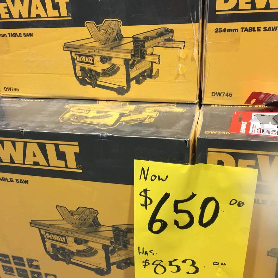 Dewalt on sale dw745 bunnings