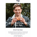 Spend $10 & Get $3 off @ Skip App