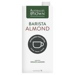 Australia's Own Barista Organic Almond Milk 1L $3.60 (Save $0.90) @ Coles