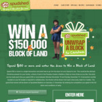 Win a $150000 Block of Land from the Spudshed (Open Australia Wide but Stores Only in WA)