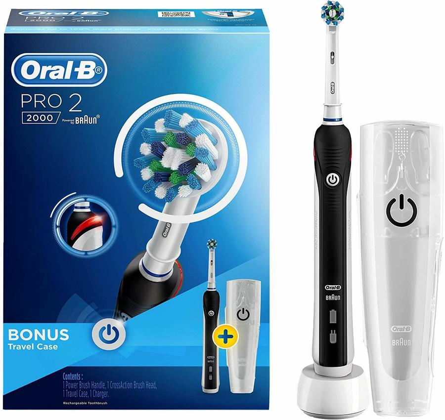 Oral-B PRO 2 2000 Electric Rechargeable Toothbrush (Black) $69.99 ...