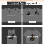 15% off Site-Wide + Free Shipping @ Crooked Nail Apparel