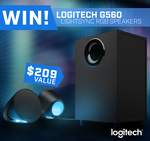 Win a Set of Logitech G560 Lightsync RGB Speakers Worth $209 from PC Case Gear