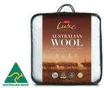 Tontine Luxe 550GSM Australian Washable Super Warm Wool Quilts: King $127.98, Queen $121.58 Delivered @ Dhimanvinod eBay