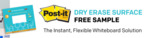 Free A5 Post-it Dry Erase Surface Sample Delivered @ 3M