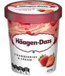 Haagen Dazs Ice Cream Varieties 457ml $7.00 (Was $11.50) @ Woolworths