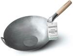 Mammafong 14" Flat Bottom Hand Hammered Carbon Steel Wok $46 + Delivery @ Mammafong