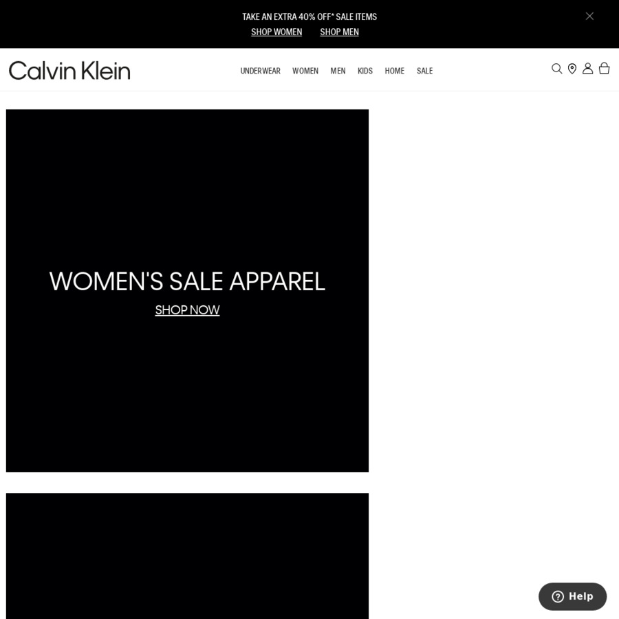 calvin klein extra 40 off