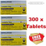 Trust Loratadine 10mg (Generic Claratyne) Hayfever & Allergy Relief 300x Tab Pack $35.99 Delivered @ PharmacySavings
