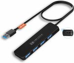 Heymix 4 Port USB Hub $6.99, 3 USB + SD/TF Port Hub $9.99 + Delivery ($0 Prime/ $39 Spend) @ Au Select via Amazon AU