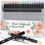 Ohuhu Watercolor Brush Markers Pen Set of 24 $14.99 + Delivery ($0 with Prime/ $39 Spend) @ Ohuhu AU via Amazon AU
