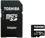 Toshiba 512GB 95MB/s MicroSD Memory Card + SD Adapter $79 Delivered @ Shopping Express