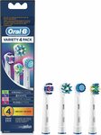 Oral-B Variety Replacement Brush Heads 4 Pack $14.99 ($13.49 S&S) + Delivery ($0 with Prime/ $39 Spend) @ Amazon AU