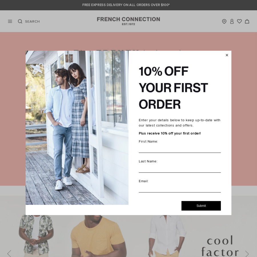 french connection 10 off