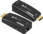 HDMI Extender 50M over UTP Cat6 Cable Support 1080p@60hz $26.99 + Delivery ($0 with Prime) @ PORTTA via Amazon AU