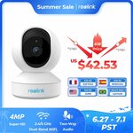 Reolink E1 Pro 4MP WiFi Camera for Home Security/Baby Monitor/Pet Camera US$37.98 (~AU$54.81) Delivered @ Reolink via AliExpress