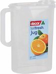 Décor Juice/Water Jug, 2L Clear $5.20 + Delivery ($0 with Prime/ $39 Spend) @ Amazon AU