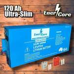 EnerCore 12V 120Ah Ultraslim Lithium Battery 3 Years Warranty $899.96 Delivered @ RollingCart