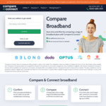 $50 Gift Card for Comparing & Connecting/Switching to 1 of 6 Broadband Providers @ Compare & Connect