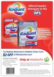 Get $2 off Radiant Washing Powder at Woolworths