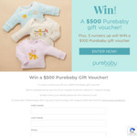 Win a $500 Purebaby Gift Voucher or 1 of 5 $100 Vouchers from Purebaby