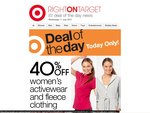 Women's Activewear & Fleece Clothing 40% off at Target