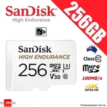 SanDisk High Endurance 256GB MicroSD $39.95 + Delivery @ Shopping Square