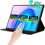 16" 2.5K IPS 120Hz Freesync Portable Touchscreen Monitor US$165.79 (~A$249.78) Delivered @ HDHIFI Store AliExpress