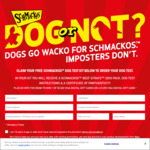 Free SCHMACKOS Dog Test (STRAPZ 200g Dog Treat Sample Worth $7, Certificate and Instructions) @ Schmackos