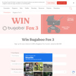 Win a Bugaboo Fox 3 Pram, Valued at $2,139 from Huggies