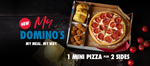 Free 'My Domino's Box' (1 Mini Pizza + 2 Sides) @ Domino's (Facebook Comment & Tag Required)