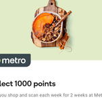 Collect 1000 Everyday Rewards Points When You Shop and Scan Each Week for 2 Weeks (No Min Spend) @ Woolworths Metro
