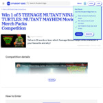 Win 1 of 5 TMNT: Mutant Mayhem Movie Merch Packs from Student Edge