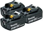 Makita 18V 3.0ah Battery - Triple Pack $199 + Delivery ($0 C&C/in-Store) @ Bunnings