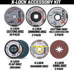 BOSCH 125mm 22 Piece X-Lock Universal Accessory Kit (Diamond, Flap, Cutting) $39.95 Delivered @ South East Clearance