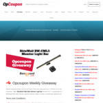 Win a BlitzWolf BW-CML5 Monitor Light Bar from Opcoupon | Week 208