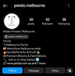 [VIC] $10 off + Delivery (MEL Only) @ Petalo Melbourne Online Florist