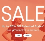 Up to 30% off Selected Styles for Members (e.g. ASICS Gel-Kayano 30 $209) + 25% ShopBack Cashback (Capped at $40) @ ASICS