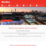 20% off Melbourne City Express Fares (to/from Melbourne Airport & Southern Cross Station) @ Skybus