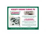 Krispy Kreme Doughnuts - 70cents each