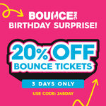 20% off BOUNCE Sessions @ BOUNCEinc