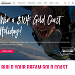 Win 1 of 5 $10,000 Gold Coast Holidays from Experience Gold Coast [VIC/NSW]