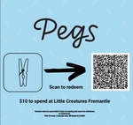 [WA, ACT, VIC] $10 Credit for 9 Select Stores + More Discounts (e.g. Little Creatures Fremantle 50% off Pizza) @ The Pegs App